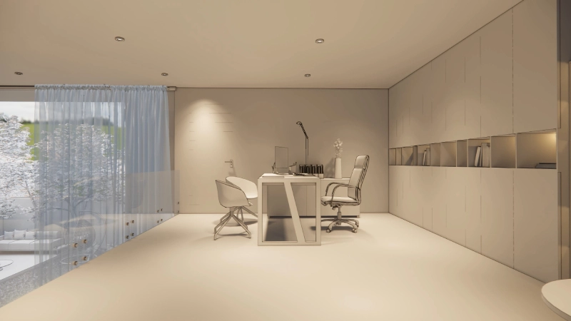 Rénovation bureau avant après