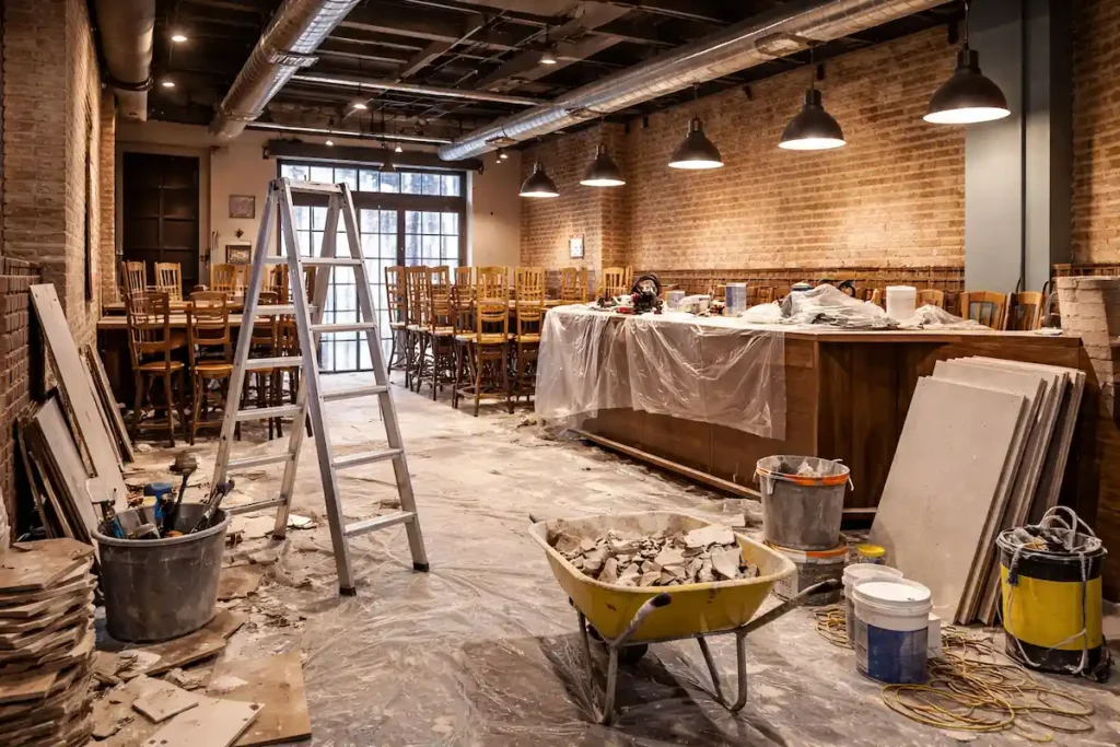 Rénovation restaurant complète - DTP Rénovation