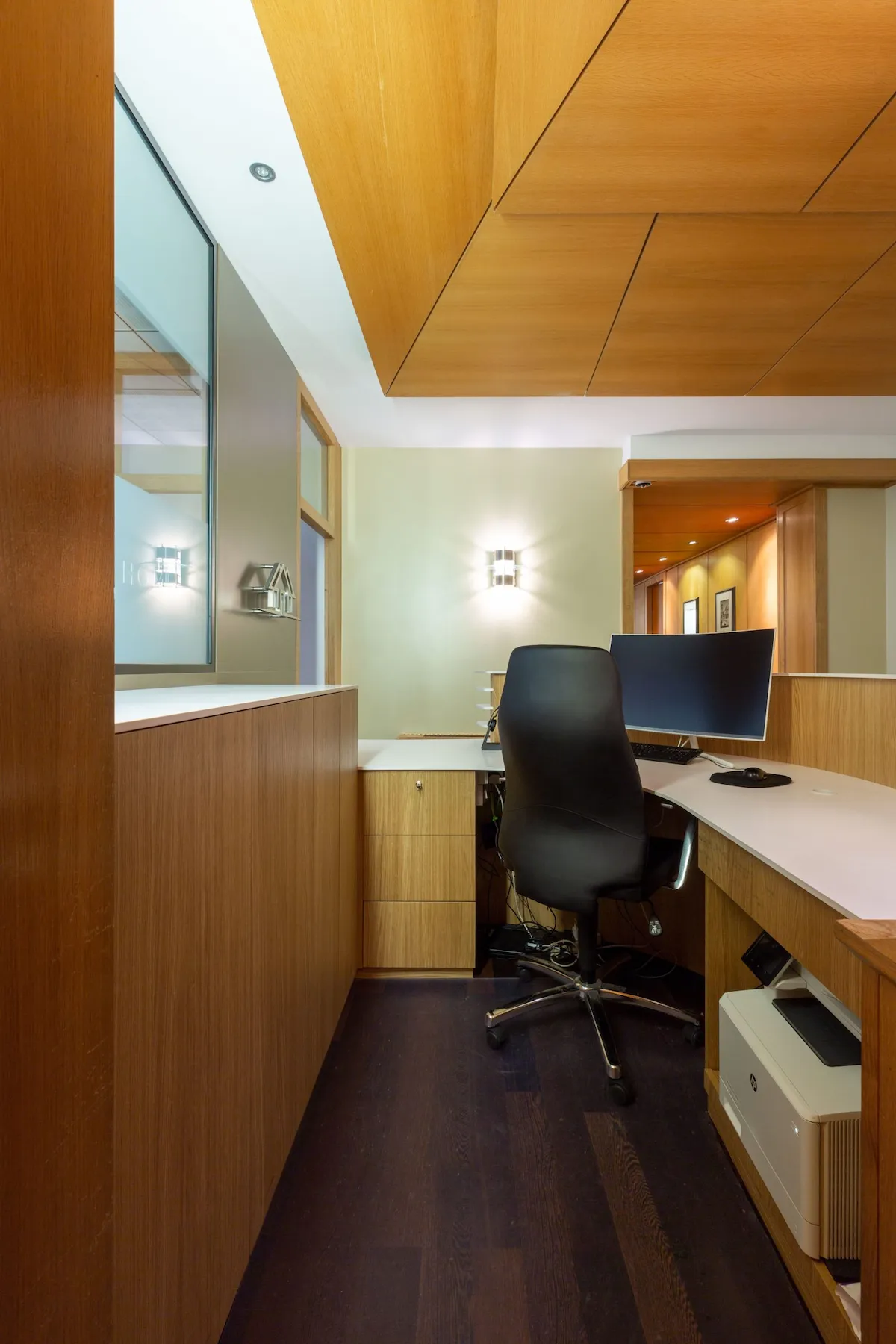 Rénovation de bureaux 80m2 comptoir